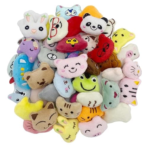 50pcs Random Mini Stuffed Animal Plush for Claw Machine Prize Party Favors | Treasure Box Toys for Classroom, Goodie Bag Fillers, Kawaii Small Plushies Toys, Birthday Carnival Giveaways, DIY craft - Image 1