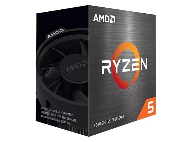 AMD Ryzen 5 5600 Processeur (6 Coeurs/12 Threads, 65W TDP, Socket AM4, jusqu'à 4.4 Ghz Fréquence Boost, Ventilateur wraith Stealth) - Image 1