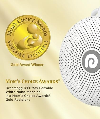 Dreamegg White Noise Machine, Portable Sound Machine Baby Features Powerful Battery, D11Max Sleep Aid Sound Machine for Baby Adults 21 Soothing Sounds for Sleeping Nursery Travel Gift USB Rechargeable thumbnail 2