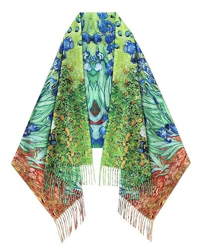 Umjetnost Soft Cashmere Feel Scarf For Women Winter Warm Scarves Large Shawl Wrap Monet Van Gogh Art Print thumbnail 2