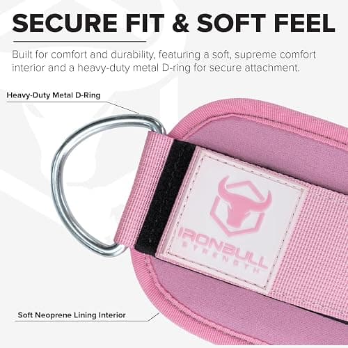 Women's Ankle Strap for Cable Machines & Resistance Bands: Gym & Home Workout Cuff Attachment for Leg Extensions, Kickbacks, Hip Abductors - Booty Exercises thumbnail 3