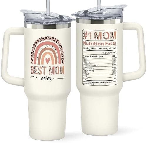 Mocosweeties Gifts for Mom from Daughter Son - Birthday, Mothers Day, Mother's Day, Christmas Mom Gifts for Wife, Her - Gift Ideas for Mama, Mother - Gift for New Moms, Mothers - 40 Oz Tumbler - Image 1