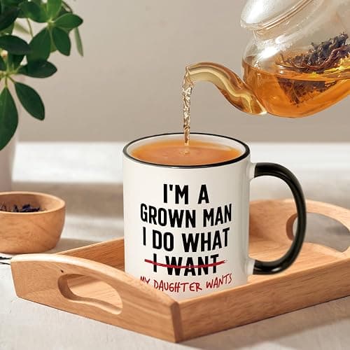 Aurahouse Funny Girl Dad Gifts Mug, Gift for Dad from Daughter | Dad birthday gifts from daughter wife kids, Fathers Day, Christmas gift for dad, New Daddy, I Do What My Daughter Wants thumbnail 8