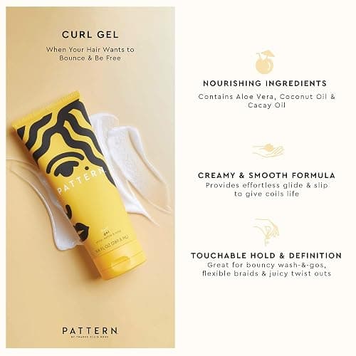 PATTERN Beauty by Tracee Ellis Ross Mini Curl Gel w Medium Hold w Aloe and Cacay Oil for Curly Hair, Travel Size thumbnail 2