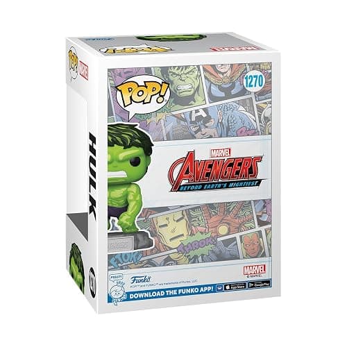 Funko Pop & Enamel Pin: The Avengers: Earth's Mightiest Heroes - 60th Anniversary, Hulk with Enamel Pin - Marvel Comics - Amazon Exclusive - Collectable Vinyl Figure - Gift Idea - Superheroes Fans thumbnail 3