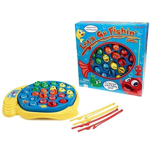 Pressman Toys Amazon Exclusive Bonus Edition Let's Go Fishin' - Includes Lucky Ducks Make-A-Match Game! thumbnail 2