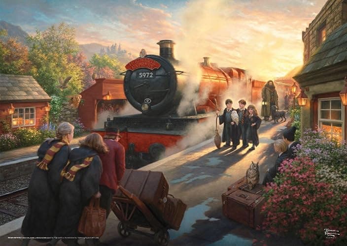 Schmidt Spiele 58428 Thomas Kinkade, Wizarding World, Harry Potter, Hogwarts Express, puzzle da 1000 pezzi thumbnail 2
