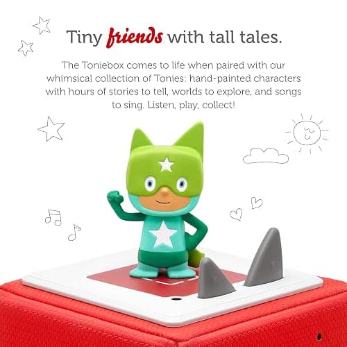 Tonies Superhero Creative Audio Character - Record and Upload up to 90 Minutes of Your Own Stories and Songs - Turquoise/Green - Turquoise/Green thumbnail 2