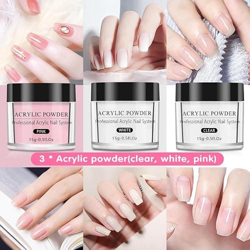 Deciniee Practice Hand for Acrylic Nails: Silicone Nail Practice Hand - 200 Pcs Nail Tips Professional Nail Hand Practice Model - Flexible Fake Hand Nail Art Hand Tools for DIY Nail Manicure - light brown thumbnail 3