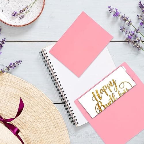 50Packs A4 Pink Envelopes 4x 6 Inch Card Envelopes,Self Seal for Weddings, Greeting Cards，Mailing， Invitations, Photos, Postcards - A4 - A4( Pink)50Pack thumbnail 4
