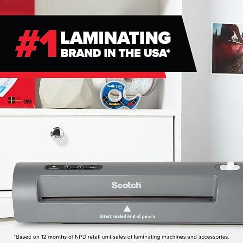 Scotch Thermal Laminator, 2 Roller System for a Professional Finish, Use for Home, Office or School, Suitable for use with Photos (TL901X) thumbnail 5