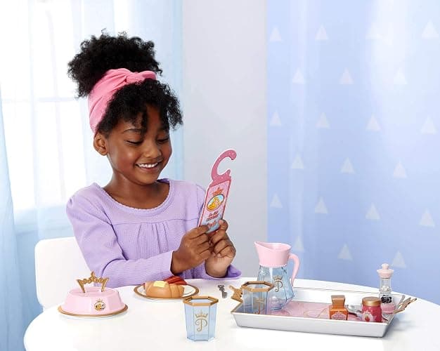 Disney Princess Style Collection Room Service Pretend Play Toy Set - with Serving Tray, Plate Cover, Pitcher & More for A Great Pretend Travel Experience - Girls Ages 3+ thumbnail 15
