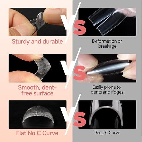 UNA GELLA Short Square Gel Nail Tips: 312pcs Square Fake Nails Pre-File Soft Gel Nails Tips for Full Cover Acrylic Nails False Nails12 Sizes Press on Nails for Nail Extensions Home DIY Salon thumbnail 7