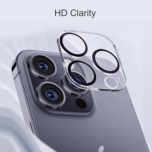 Ailun 3 Pack Camera Lens Protector for iPhone 15 Pro & iPhone 15 Pro Max | Tempered Glass, Ultra HD, Anti-Scratch, Does not Affect Night Shots thumbnail 3
