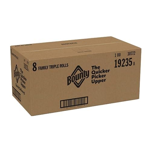 Bounty Quick-Size Paper Towels, White, 8 Family Triple Rolls = 27 Regular Rolls thumbnail 13