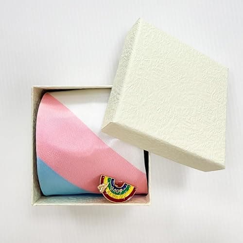 LGBT Pride Men's Tie Gay Rainbow Tie Bisexual Flag Neckties Funny Color Novelty Formal Business Neckties thumbnail 2