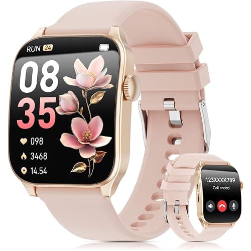 Smart Watches for Men Women, 1.91" HD Curve Screen Smartwatch (Answer/Make Call), Fitness Tracker with Heart Rate/Sleep Monitor, Pedometer, 100+ Sport Modes, Smart Watch for Android iPhone (Pink) - Image 1