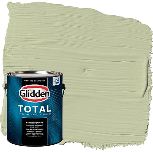 Glidden Total Interior Wall Paint & Primer All-in-One, Sage Splendor/Green, Flat, 1 Gallon - Image 1
