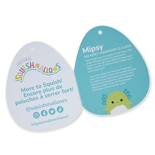 Squishmallows Original 16-Inch Mipsy Green Axolotl with Fuzzy White Belly - Large Ultrasoft Official Jazwares Plush thumbnail 9