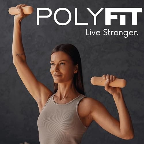 Polyfit Dumbbell Weight Bars for Women - Set of 2 (3.3 LB | 6.5 LB Pair) - Dumbbell Set for Walking, Yoga, Dance, Barre, Pilates, Cardio, Aerobics thumbnail 6