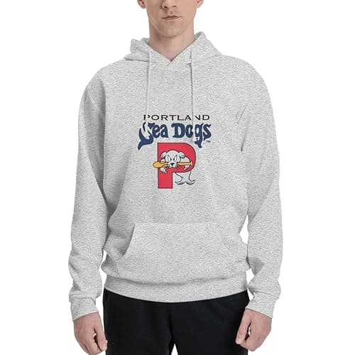 Portland Sea Dogs University Mens Pullover Hooded Padded Sweatshirt,Mens Casual Hooded Sweatshirt - Image 1