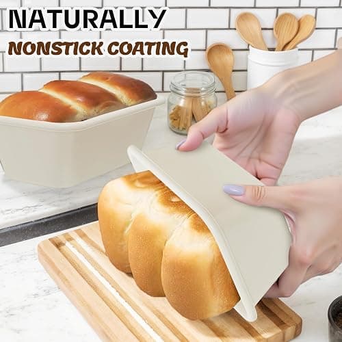 Baking Pans Set, Nonstick Bakeware Sets, Oven Pans for Cooking, AIVIKI 6 Pieces Baking Set Including Cookie Sheet, Deep Roaster Pan, Square Pan, Loaf Pan, Muffin Pan, Carbon Steel Baking Set thumbnail 4