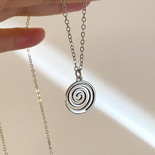 Kysin Chiys 2 Pcs Y2K Punk Necklace Set - Star & Spiral Necklaces for Women - Gothic & Grunge Fashion Jewelry thumbnail 3