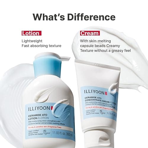 Illiyoon Ceramide Ato Concentrate Cream | Moisturizer for Dry & Sensitive Skin, 100hr Lasting Hydration, For Face & Body, Gentle for Infants, Moisture Barrier Repair, Vegan Certified, 6.76 fl.oz. thumbnail 7
