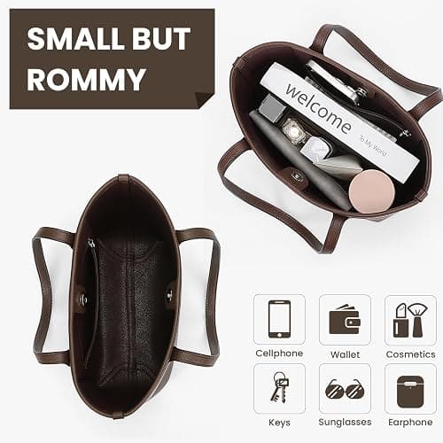 Small Tote Bag for Women Vegan Leather Hobo Bag Small City Tote Trendy Luxury Work Bag College Shoulder Bag thumbnail 3