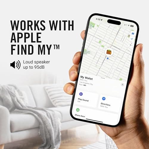 Ridge Wallet Tracker Card - Tile Slim Tracking Card Compatile with Apple Find My, Item Locator for Luggage Tags, Passports, Phone, IP68 Waterproof thumbnail 4