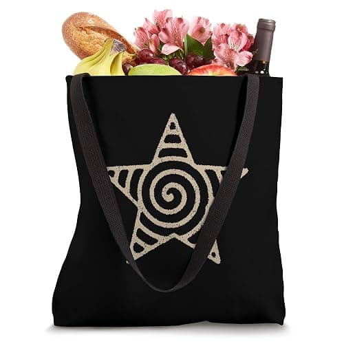 Spiral Star y2k Grunge 90s Vintage Tote Bag thumbnail 4