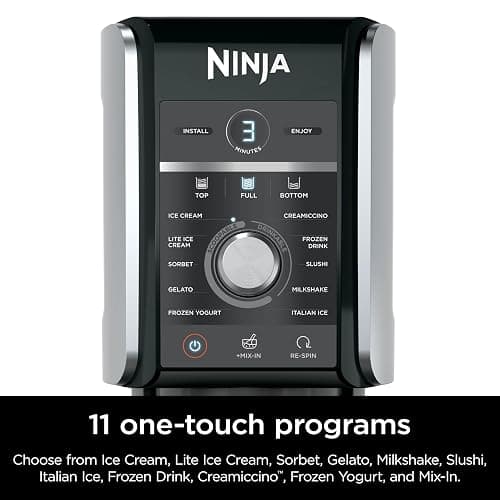 Ninja CREAMi Deluxe Ice Cream & Frozen Treat Maker, Includes (4) Family-Sized 24 oz. Tubs, for Ice Cream, Sorbet, Milkshakes, Frozen Yogurt, & More, 11-in-1, XL Capacity, Silver thumbnail 13