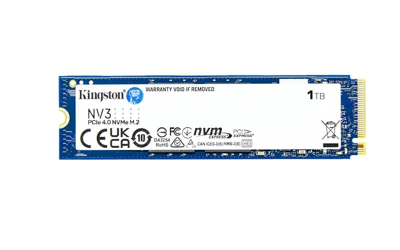 Kingston NV3 1TB M.2 2280 NVMe SSD | PCIe 4.0 Gen 4x4 | Up to 6000 MB/s | SNV3S/1000G - Image 1