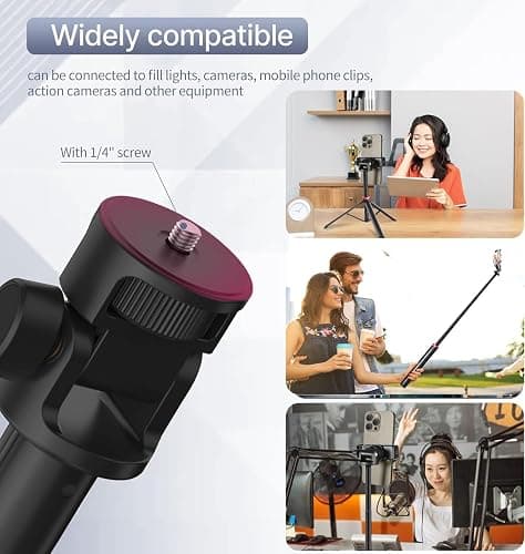 80'' Osmo-Mobile Floor Tripod-Stand Holder for DJI Osmo Mobile 8 SE 7P 7 6 5 4 / Osmo-Pocket 4 3 2 1 / Osmo Action 6 5 pro 4 3 2 1 thumbnail 5