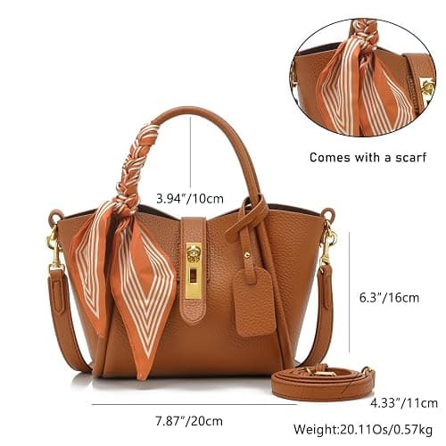 Women's shoulder bag, women's wallet, vintage handbag, synthetic leather crossbody bag with adjustable shoulder strap thumbnail 4