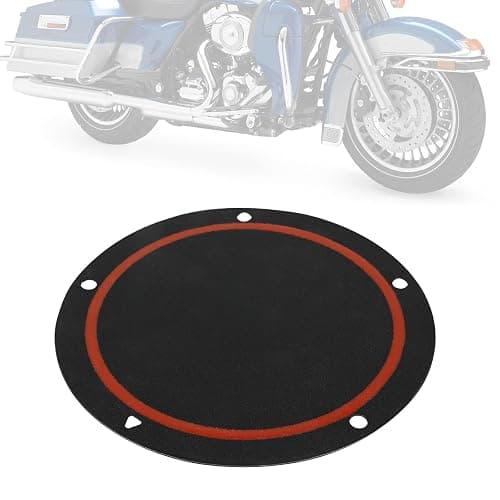 IUVWISN 5 Hole Derby Cover Gasket Primary for 25416-99C Electra Street Glide Road King Softail Classic FLHR FLHX FLSTC FLHXI FLHTC FLHPI FLHRCI FLHRI FLHRS FLHRSI FLHRSEI FLHTCI FLHTCUI 1999-2006 - Image 1