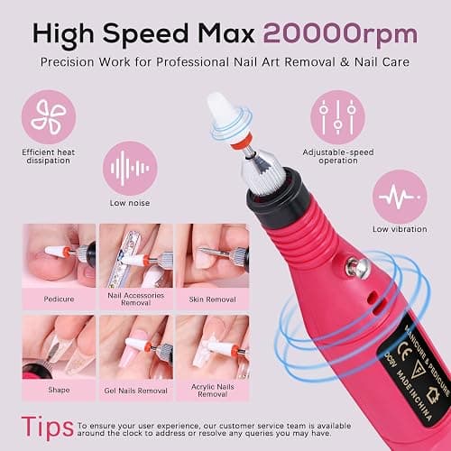 Acrylic Nail Kit for Beginners: Professional Acrylic Powder Set with Everything for Starter - U V Light Nail Drill and Liquid - Full Tools Decoration Tech Gifts for Home Salon Women thumbnail 6