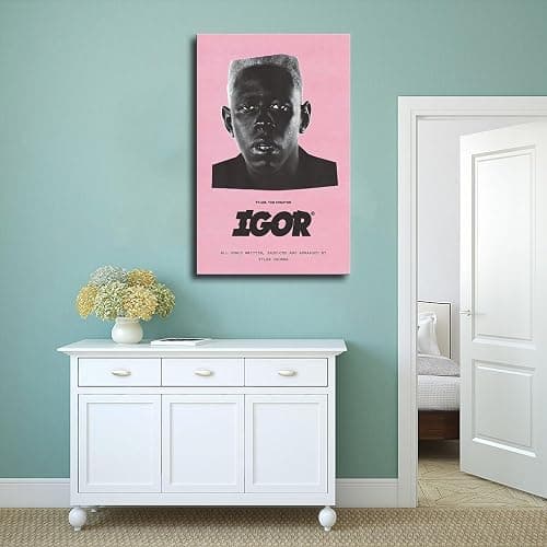 OUNCLA Rapper The Creator Igor Music Album Art Deco Poster Poster Bedroom Decor Sports Landscape Office Room Decor Gift Style:Unframe 12x18inch(30x45cm) thumbnail 4