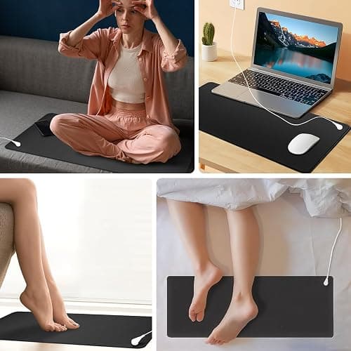 Grounding Mat, 11.8x39 Inch Grounding Pad for Feet Sleep Energy Wellness. Reconnect to The Earth with 15ft Grounding Cord thumbnail 8
