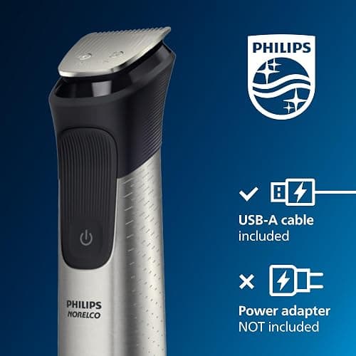 Norelco Philips All-in-One 7000 Series 23-Piece Trimmer - Electric Shaver and Clipper for Face, Beard, Head & Body, Self-Sharpening Titanium Blades, 26 Length Settings (0.5-16 mm), MG7970/49 thumbnail 7