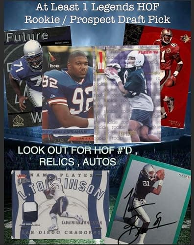 Generic Football Cards Mystery Hot Pack Hall of Famers - 12 Cards - 10x HOF - Look for HOF Rookie Relics, Autos, SP, Color, Parallels thumbnail 2