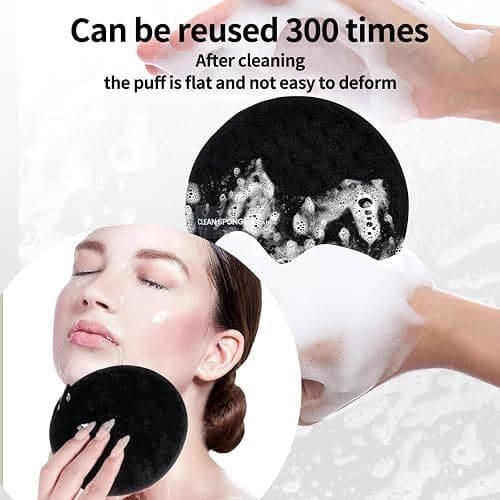 MAANGE Makeup Brushes, 49 Pcs Makeup Tool Set Premium Synthetic Makeup Brush Set Foundation Powder Concealers Eye Blush Make Up Brush Kit (Black/Silver, 49 Piece Set) - Black/Silver thumbnail 8