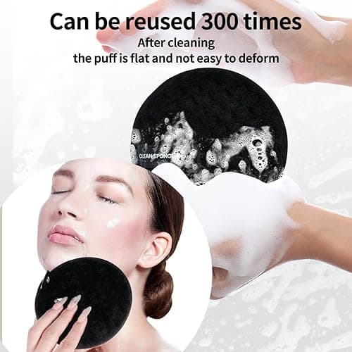 MAANGE Makeup Brushes, 49 Pcs Makeup Tool Set Premium Synthetic Makeup Brush Set Foundation Powder Concealers Eye Blush Make Up Brush Kit (Black/Silver, 49 Piece Set) - Black/Silver thumbnail 8