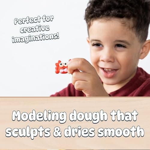 Chuckle & Roar Whoa Dough Ultimate Pack, Gluten Free Playdough Set, 20 Pack | 20 Colors for More Mixing & Modeling, Resealable Containers, Gluten Free Sensory Dough, Glow in the Dark Sensory Play thumbnail 3