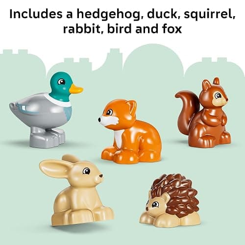 LEGO DUPLO Town Discovery Forest with Wild Animals 10480 | Preschool Building Toys for Toddlers, Ages 3+, Sturdy Build for Pretend Play, Fine Motor Skills, 131 pieces, Gift Idea thumbnail 6