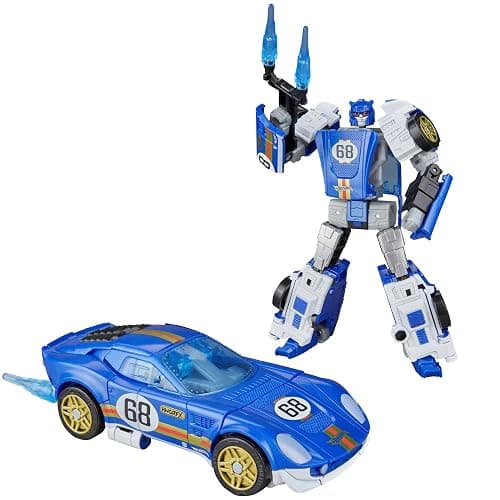 Transformers Collaborative Hot Wheels® x El Segundo Coupe, Deluxe Class 5-Inch Robot Action Figure Converts to Racecar, Ages 8+ - Image 1