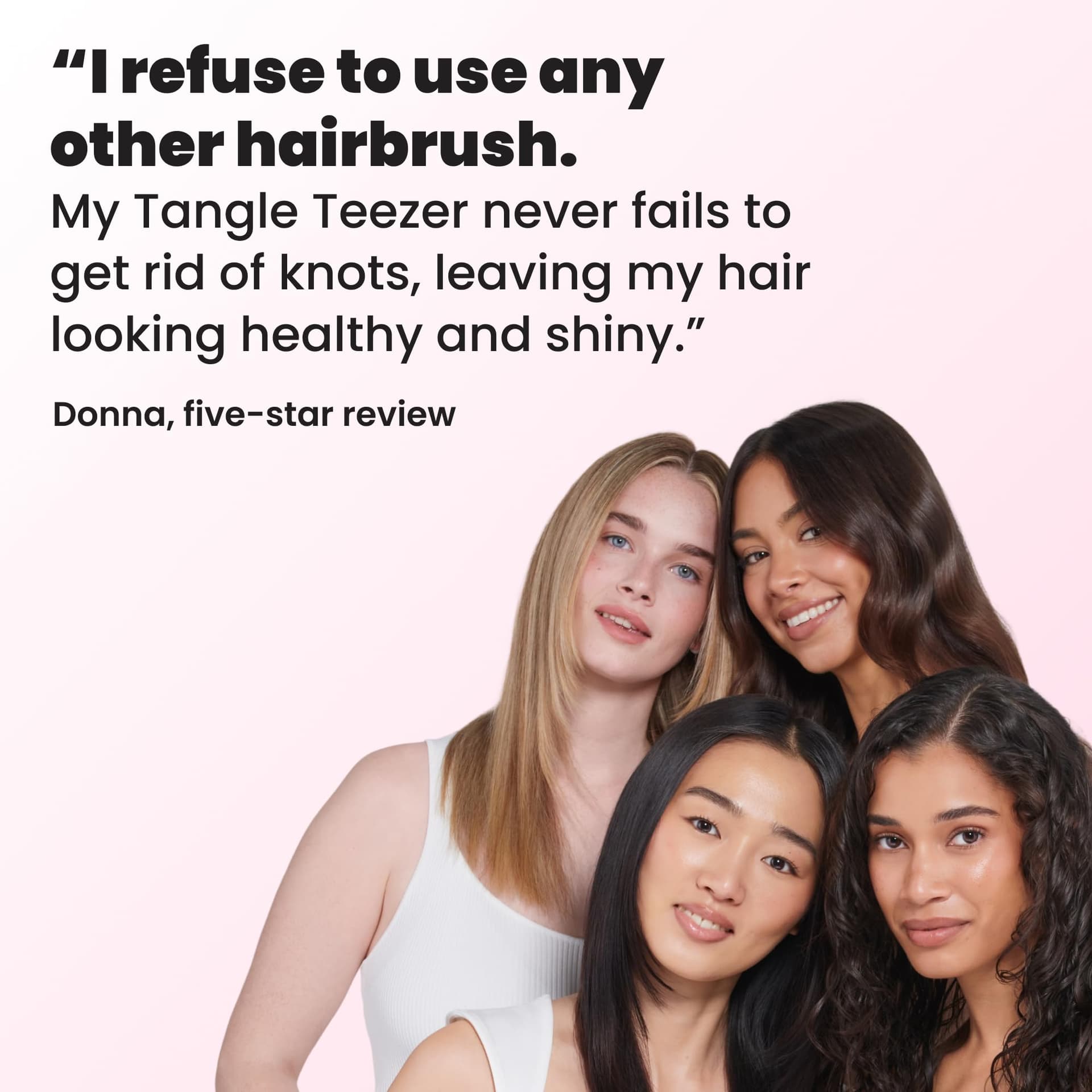 Tangle Teezer Wet Detangler Hairbrush - Millennial Pink thumbnail 9