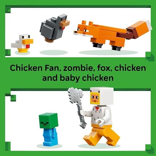 LEGO Minecraft Chicken Farm Building Toy for Kids - Video Game Playset & Figures for Boys & Girls, Ages 7+ - Gift for Birthdays - 21585 thumbnail 5