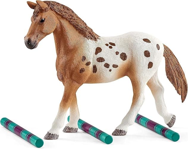 schleich Horse Club - 17PC Lisa’s Tournament Training Equestrian Playset with Appaloosa Family - Realistic Horse Toys with Jump and Fence - Animal Figurines for Screen-Free Play - Kids 5+ | 42433 thumbnail 6