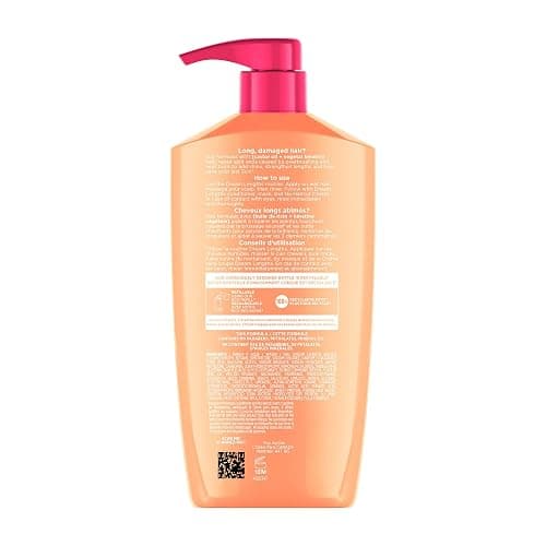 L’Oréal Paris Hair Expertise Dream Lengths Restoring Shampoo with Vegetal Keratin and Castor Oil, for All Types of Long Hair, Visibly Repairs Damage and Seals Split Ends, 828ml thumbnail 9